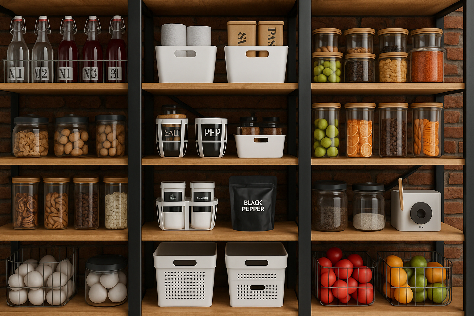 Organised pantry transformation