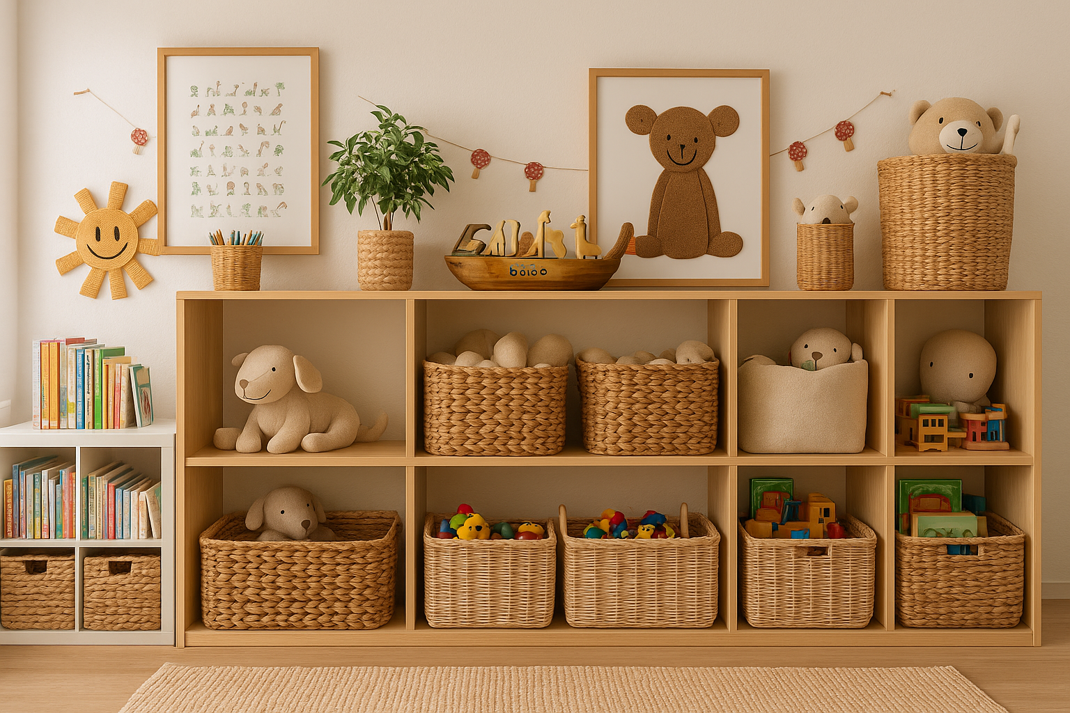 Kids bedroom organisation